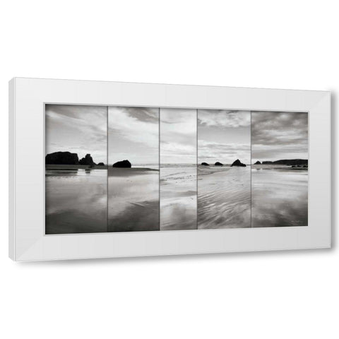 Tides on Bandon Beach White Modern Wood Framed Art Print by Audit, Lisa