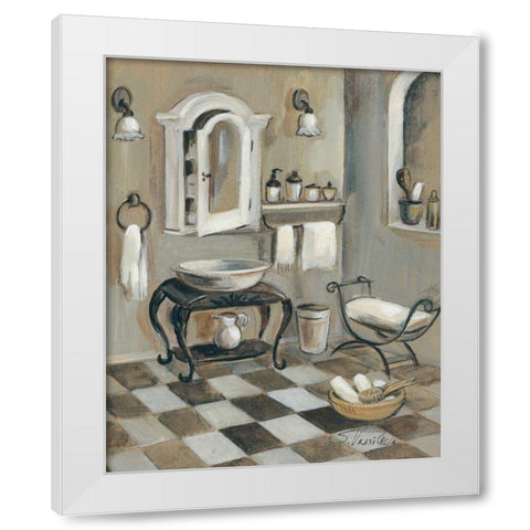 French Bath IV White Modern Wood Framed Art Print by Vassileva, Silvia