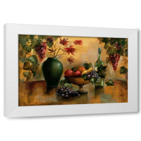 Autumn Hues White Modern Wood Framed Art Print by Vassileva, Silvia