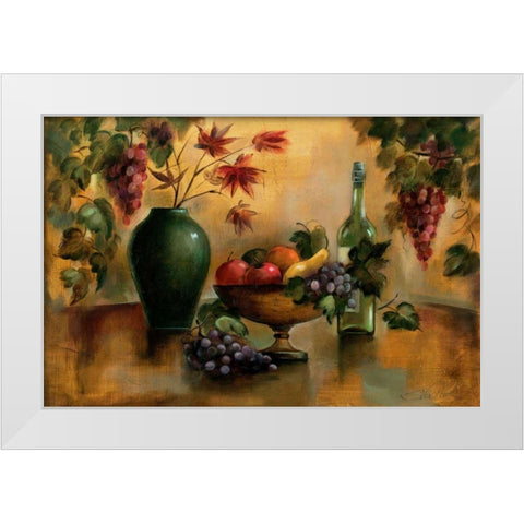 Autumn Hues White Modern Wood Framed Art Print by Vassileva, Silvia