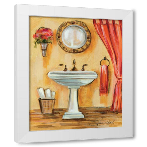 Tuscan Bath IV White Modern Wood Framed Art Print by Vassileva, Silvia