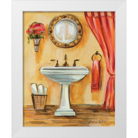 Tuscan Bath IV White Modern Wood Framed Art Print by Vassileva, Silvia