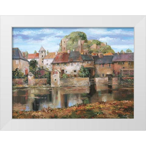 La Seyne-sur-Mer White Modern Wood Framed Art Print by Duvall, Roger