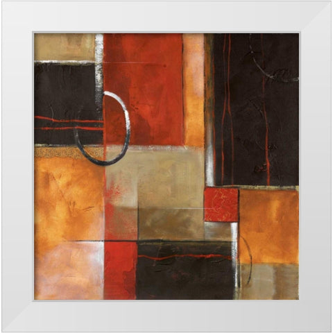 Grande Harmony II White Modern Wood Framed Art Print by Brey, Michael