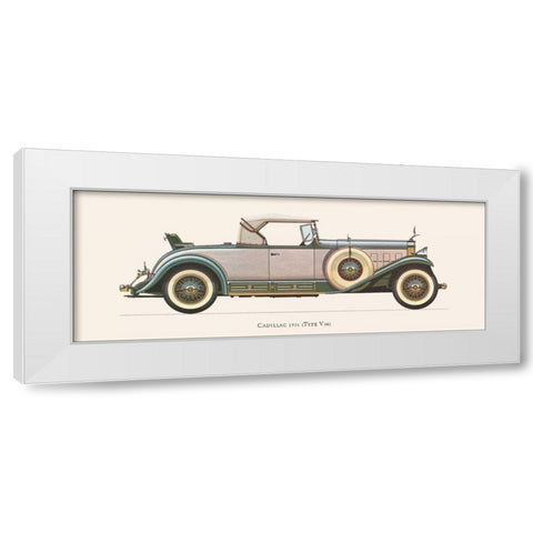 Cadillac 1931 White Modern Wood Framed Art Print by Fantini, Antonio