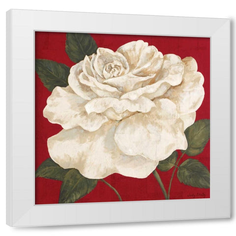 Rosa Blanca Grande II White Modern Wood Framed Art Print by Shelby, Judy