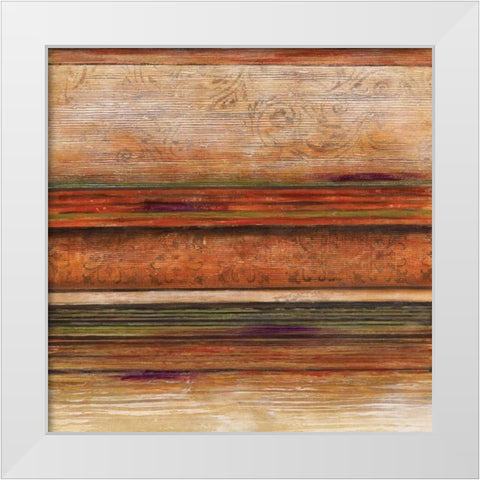 Grande Spectrum I White Modern Wood Framed Art Print by Brey, Michael