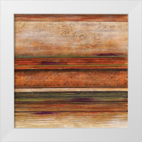 Spectrum I White Modern Wood Framed Art Print by Brey, Michael