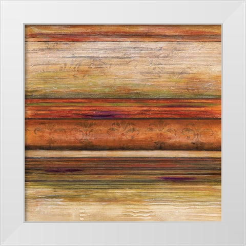 Spectrum II White Modern Wood Framed Art Print by Brey, Michael