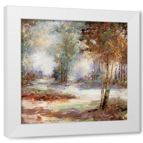 Light in Balance I White Modern Wood Framed Art Print by Bannister, Cory