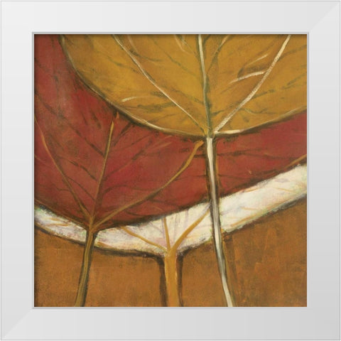 September Song II White Modern Wood Framed Art Print by Davies, Susan