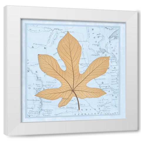 Natures Profile A White Modern Wood Framed Art Print by Bannister, Cory