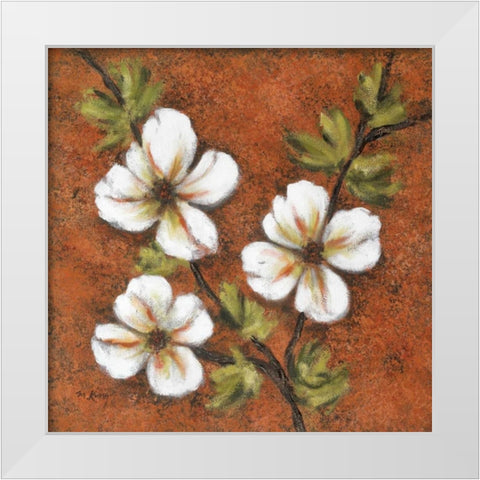 Natchez Mood I White Modern Wood Framed Art Print by King, Michael