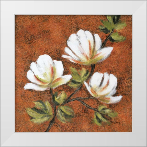 Natchez Mood II White Modern Wood Framed Art Print by King, Michael