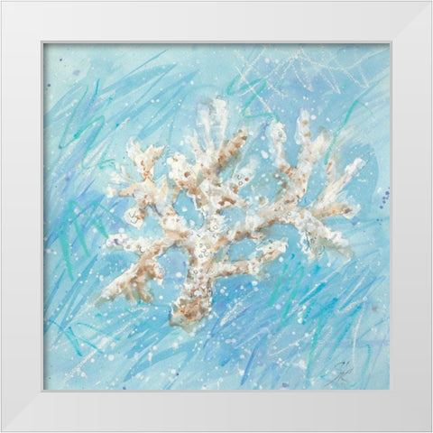 La Mer B White Modern Wood Framed Art Print by Sic, Jerry