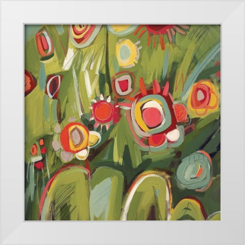 Garden Folly I White Modern Wood Framed Art Print by Sorte, Adriana
