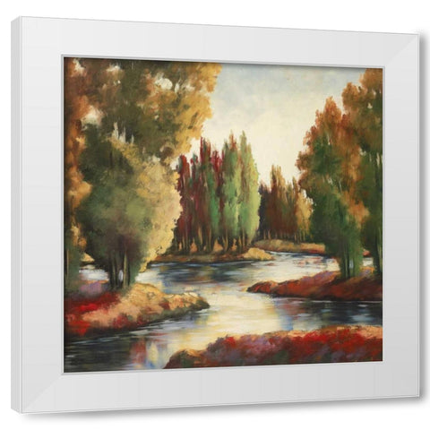 Sullivans Creek II White Modern Wood Framed Art Print by Rogers, Adam