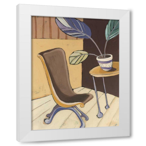 Divine Design I White Modern Wood Framed Art Print by Paschal, Irene