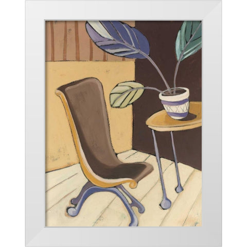 Divine Design I White Modern Wood Framed Art Print by Paschal, Irene