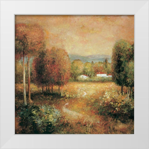 Berkshire Memory I White Modern Wood Framed Art Print by Rogers, Adam