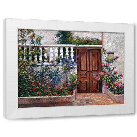 Casa Blanca White Modern Wood Framed Art Print by Duvall, Roger