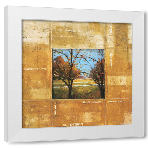 Terranova II White Modern Wood Framed Art Print by Alexander, Zachary