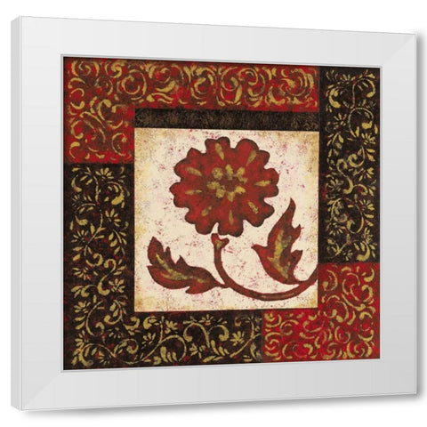 Arabesque II White Modern Wood Framed Art Print by Shelby, Judy