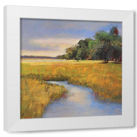 Low Country Landscape II White Modern Wood Framed Art Print by Rogers, Adam