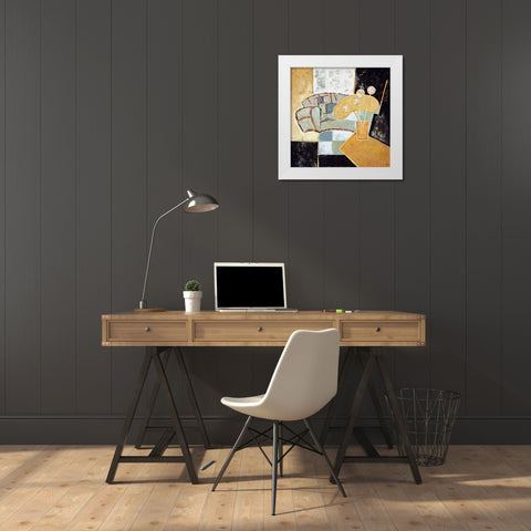 Metropolitan View White Modern Wood Framed Art Print by Roth, Jack