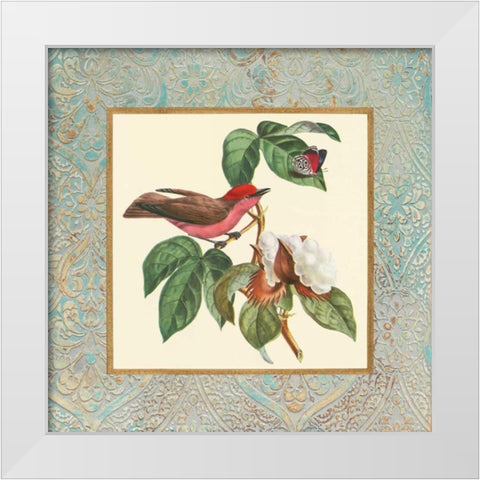 Bel Air Songbirds I White Modern Wood Framed Art Print by Alexander, Zachary