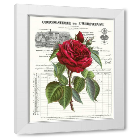 Heirloom Roses A White Modern Wood Framed Art Print by Chilton, Sarah E