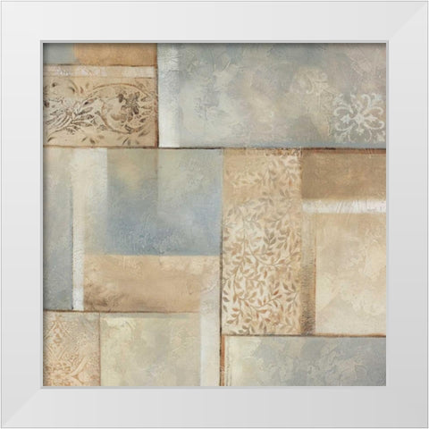 Gramercy Park I White Modern Wood Framed Art Print by King, Michael