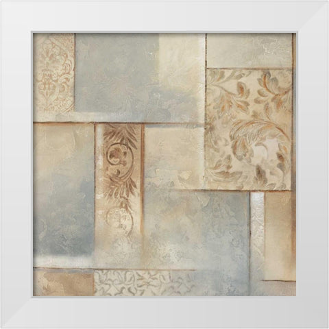 Gramercy Park II White Modern Wood Framed Art Print by King, Michael