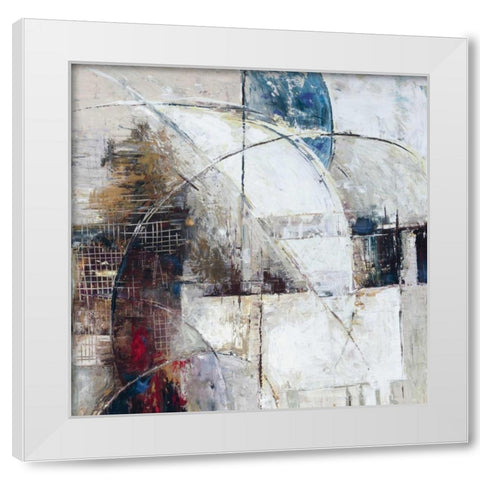 Parallel Dimensions I White Modern Wood Framed Art Print by Roth, Jack