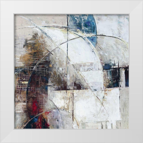 Parallel Dimensions I White Modern Wood Framed Art Print by Roth, Jack