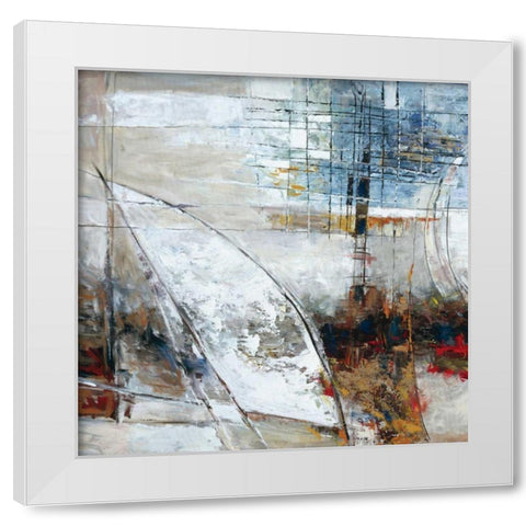 Parallel Dimensions II White Modern Wood Framed Art Print by Roth, Jack