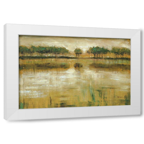 Tiverton Lake White Modern Wood Framed Art Print by Roth, Jack