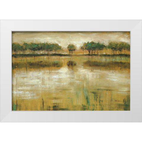 Tiverton Lake White Modern Wood Framed Art Print by Roth, Jack