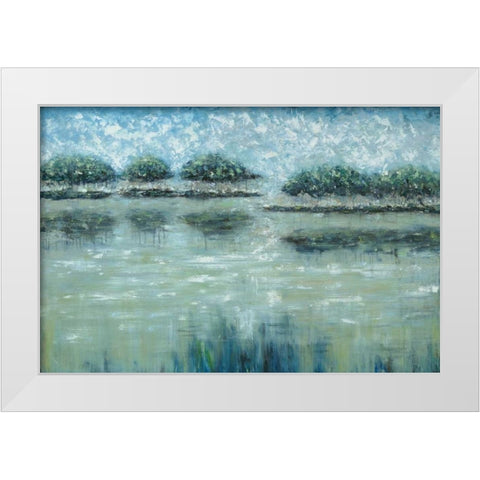 Avery Islands White Modern Wood Framed Art Print by Roth, Jack