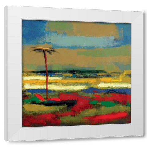 Gold Coast I White Modern Wood Framed Art Print by DeChino, Elya