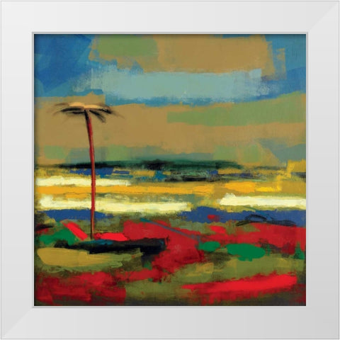 Gold Coast I White Modern Wood Framed Art Print by DeChino, Elya