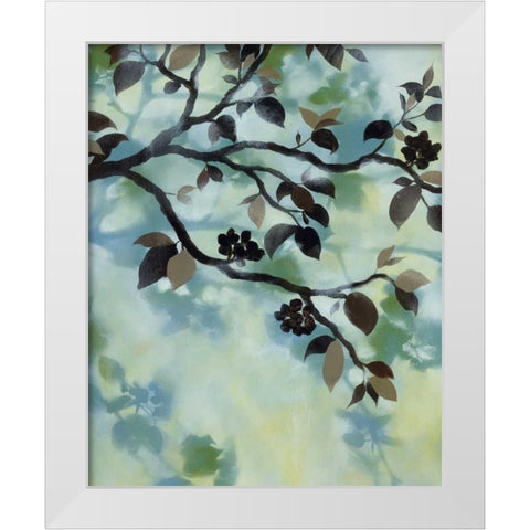 Evening Shadows I White Modern Wood Framed Art Print by Paschal, Irene