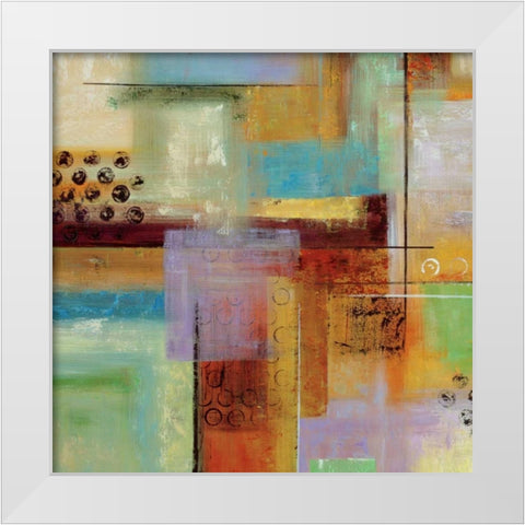Kalahari Colors White Modern Wood Framed Art Print by Stamer, Hilda
