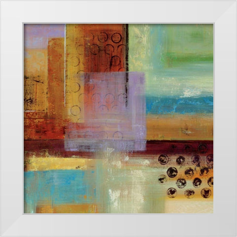 Masai Textures I White Modern Wood Framed Art Print by Stamer, Hilda