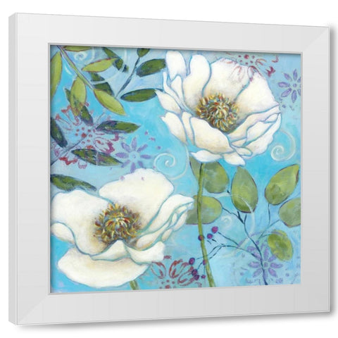 Jaipur I White Modern Wood Framed Art Print by King, Michael