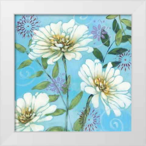Jaipur II White Modern Wood Framed Art Print by King, Michael