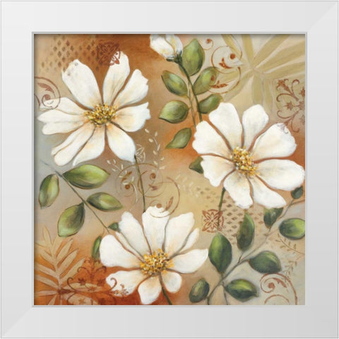 Siena White I White Modern Wood Framed Art Print by King, Michael