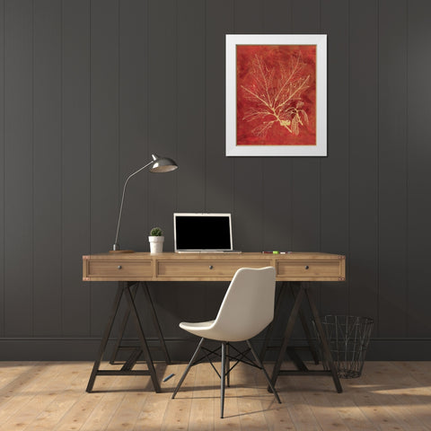 Golden Oak I White Modern Wood Framed Art Print by Chilton, Sarah E