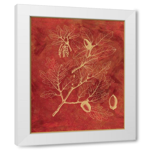 Golden Oak II White Modern Wood Framed Art Print by Chilton, Sarah E