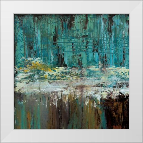 Deep Waters I White Modern Wood Framed Art Print by Roth, Jack